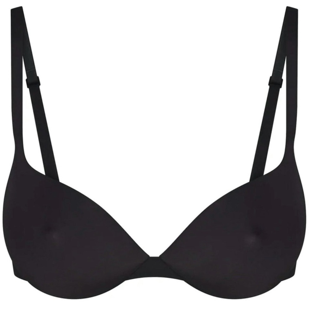 SKIMS ULTIMATE NIPPLE PUSH-UP BRA IN BLACK WOMEN’S SIZE 34D SEXY SOFT LIFT COMFY